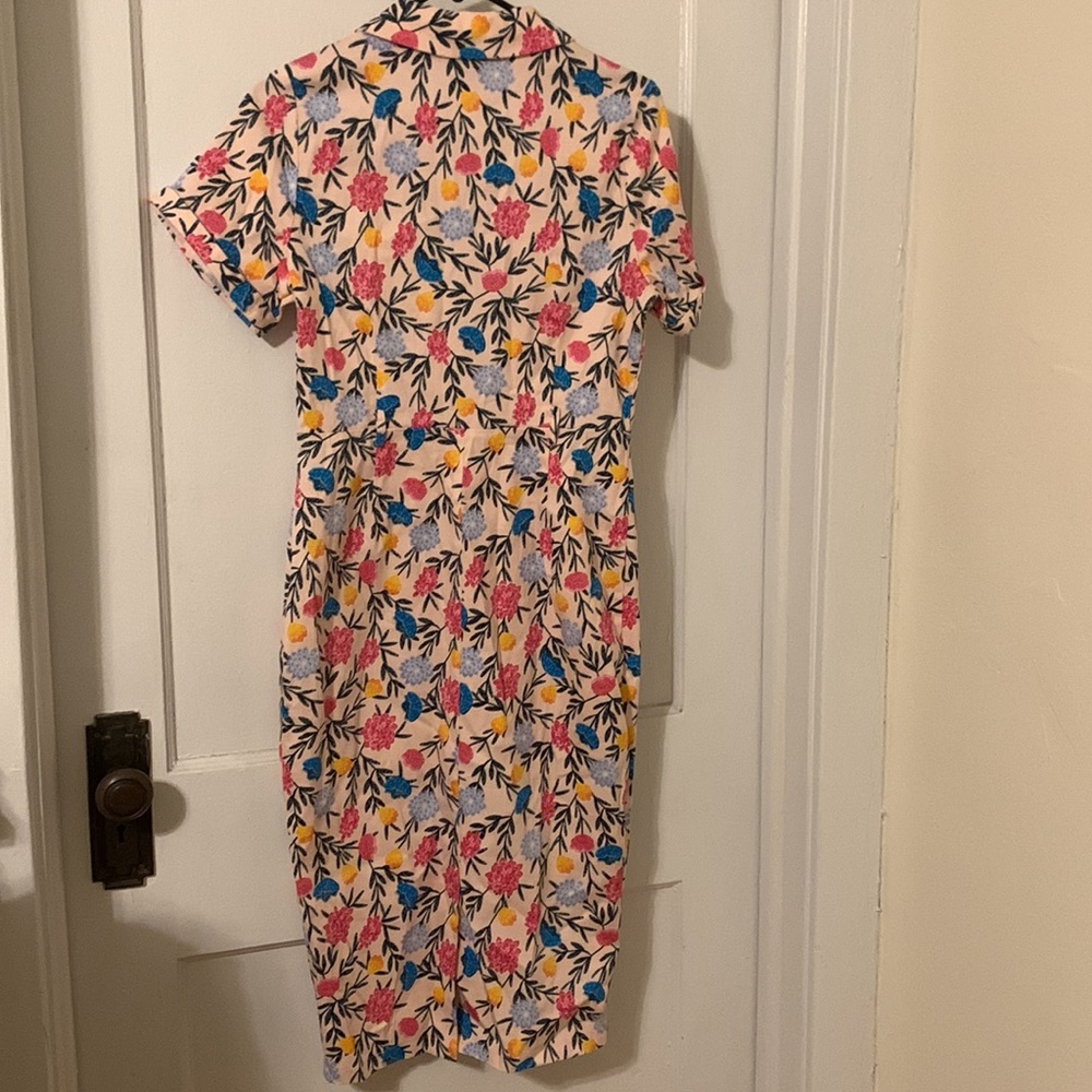 NWT Collectif Caterina Pencil Dress Pink Floral - Picture 4 of 4